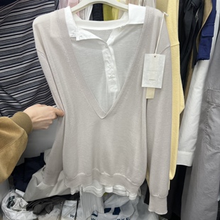 BREATHE春夏薄深V针织衫 闪闪家 韩国东大门代购