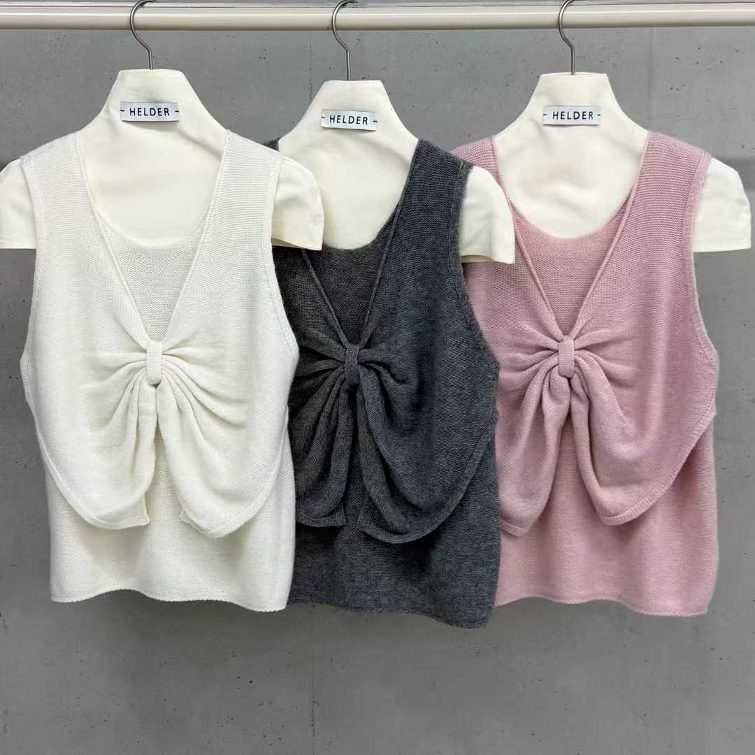 打折HELDER-P蝴蝶结设计针织马甲
