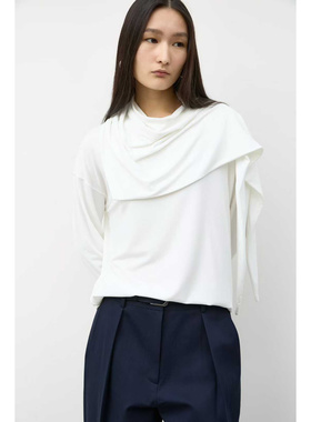 闪闪家 韩国东大门代购BLOSSOM舒适休闲领结t半裙套装