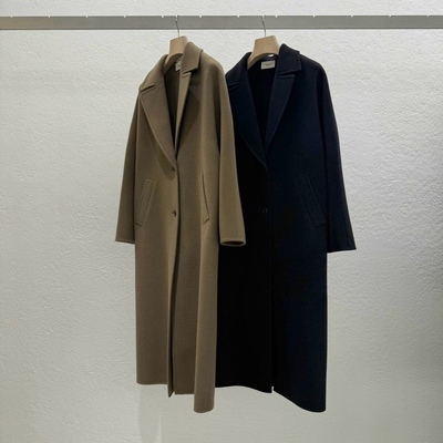 STATEMENT羊毛100%气质系扣大衣