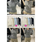 现货打折 MER羊毛混纺舒适针织打底衫 闪闪家 韩国东大门代购