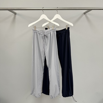 WATER舒适休闲尼龙系带卫裤