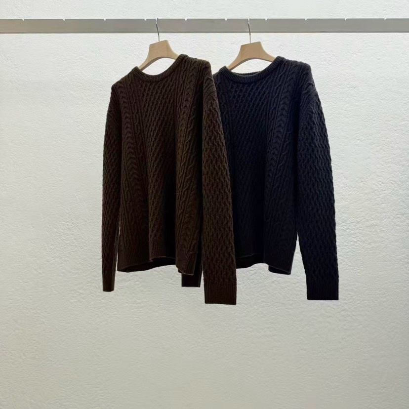 STATEMENT麻花纹复古羊毛衫