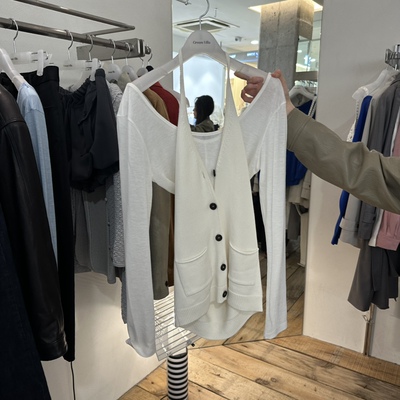 CREAMVILLA时髦叠搭针织挂脖