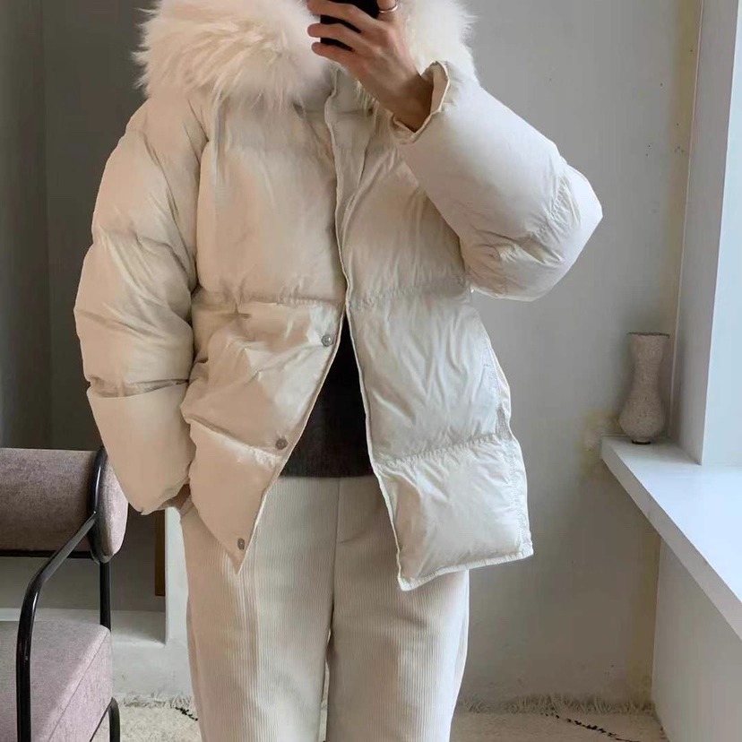 1968浣熊毛领舒适鸭绒羽绒服