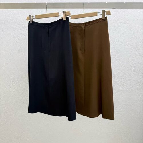 STATEMENT人造丝气质法式半裙