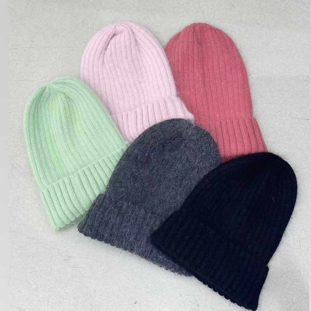 REPELLER毛绒休闲卷边毛线帽