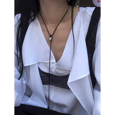 TEMPTING翻折领气质百搭休闲衬衫