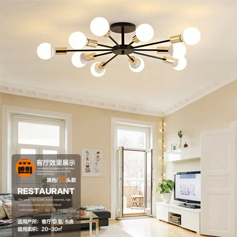 轻奢简约LED客厅卧室吸顶灯网红