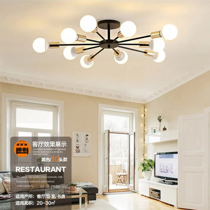 北欧卧室吸顶灯轻奢家用房间灯具餐厅客厅简约现代网红公寓led灯
