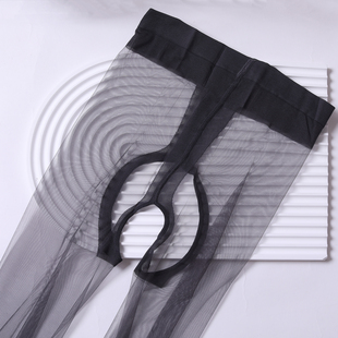 0D开裆T裆丝袜脚尖加固带脚型空姐超薄女极薄开档连裤袜性感免脱