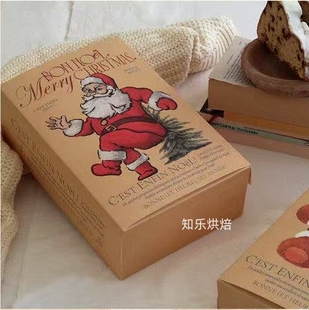 饰包装 纸盒文具礼品节日装 盒 圣诞节主题烘焙店包装 25个2024新款