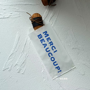 100个INS防油面包饼干烤肠长条烘焙纸袋毛毛虫油纸烤串烧烤可露丽