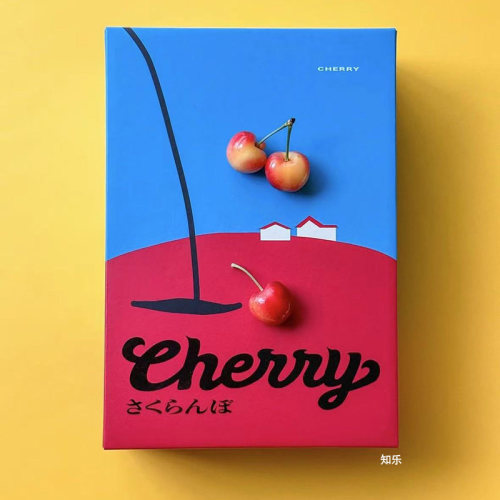 20个空盒日系精致复古Cherry樱桃车厘子包装纸质硬盒2斤分装礼盒