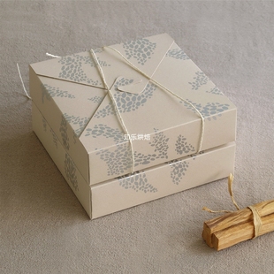 25个日系简约烘焙店面包蛋糕打包纸盒和果子糕点礼品创意打包纸盒