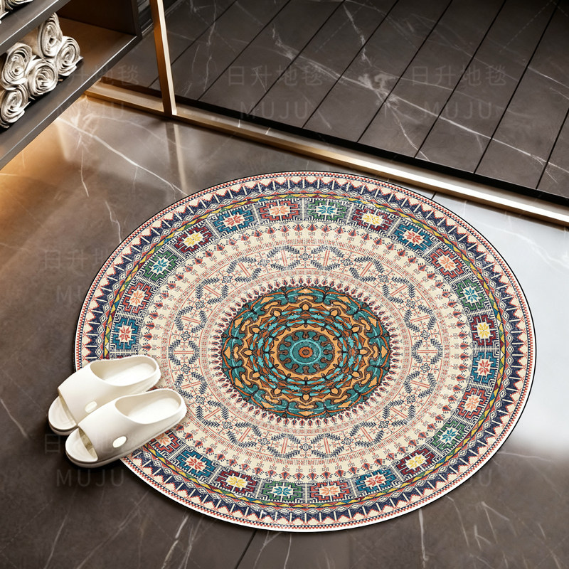 牧居忆蓝120*120硅藻泥垫浴室卫生间吸水防滑地垫入户门垫可任意,居家布艺,家用脚垫,淘宝优惠券,粉丝福利购,淘宝优惠卷