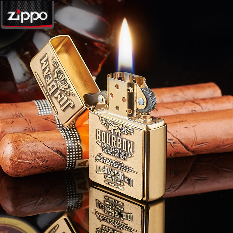 原裝正品ZIPPO打火機 純銅占邊酒標 254BJB929 限量正版zippo防風