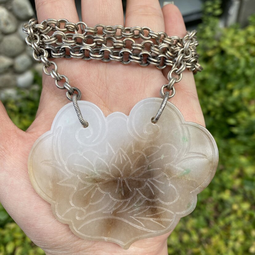 天然翡翠A货手镯男女吊坠手工老项坠/吊坠
