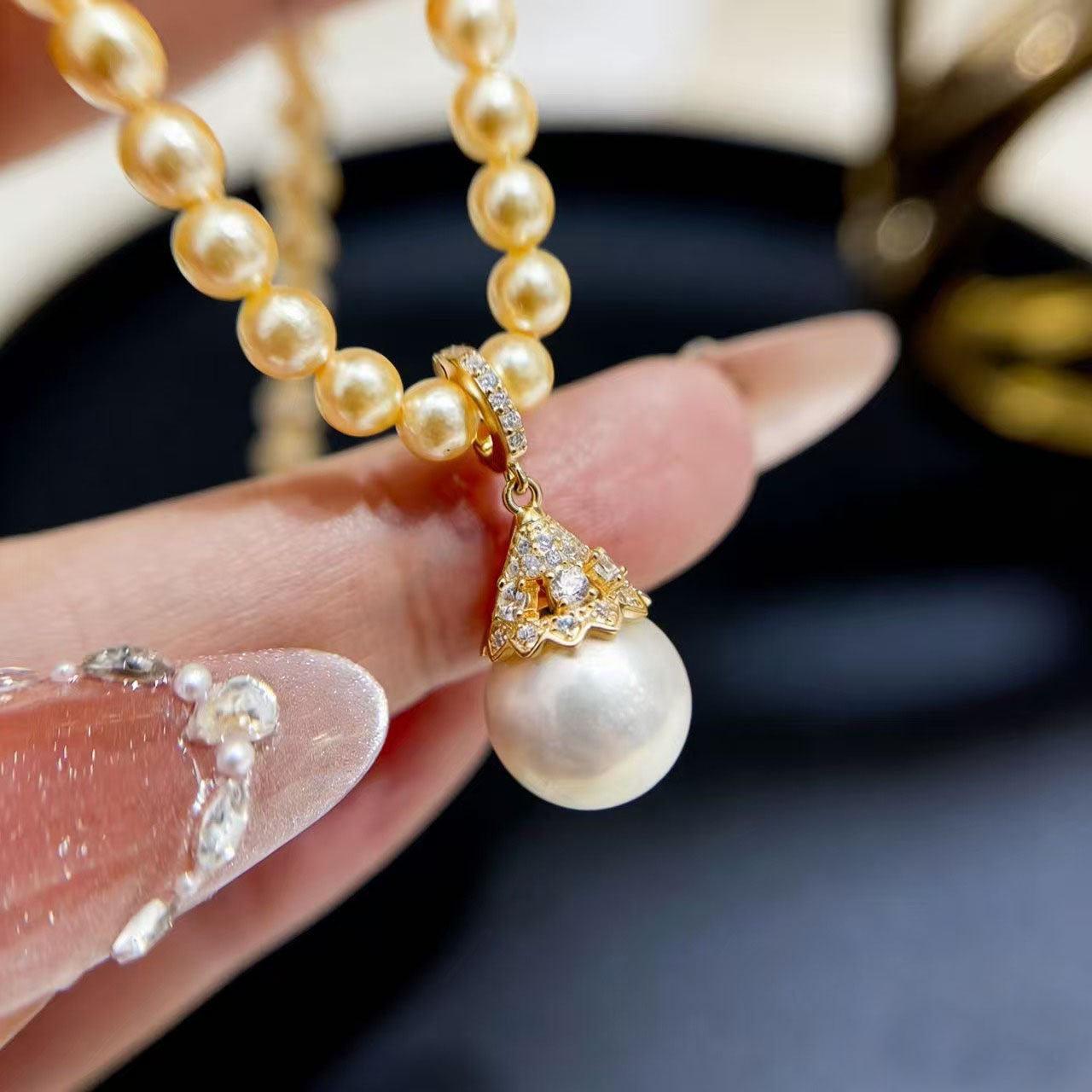 DIY珍珠配件 S925 纯银吊坠空托 扣子金色银色项链坠 配10-13mm圆,饰品/流行首饰/时尚饰品新,其他DIY饰品配件,淘宝优惠券,粉丝福利购,淘宝优惠卷