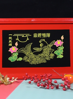 潮汕民俗传统实木桶盘喜宴端菜