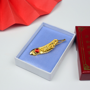 潮汕结婚婚庆用品镀金如意发夹如意花新娘陪嫁嫁妆如意簪化妆配件