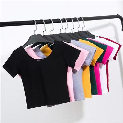 高腰厂家直销女士性感短袖露脐装