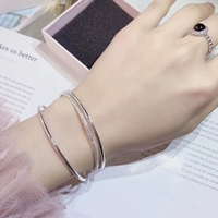 Hồng Kông là một đồ trang sức bạc S999 sterling bạc Sansei III tốt ba vòng chuông cung điện của phụ nữ để gửi vòng tay bạn gái - Vòng đeo tay Cuff vòng trầm hương