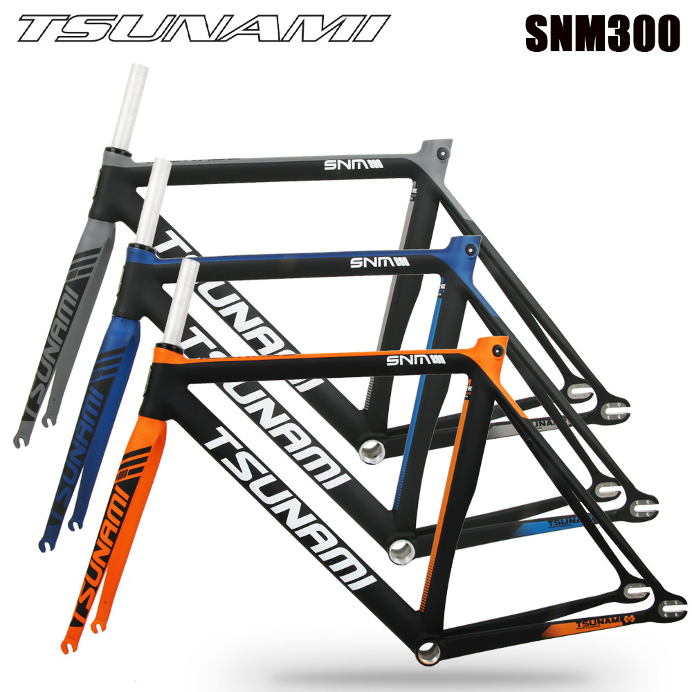 TSUNAMI海啸SNM300死飞车架单速铝合金竞速场地自行车肌肉车架