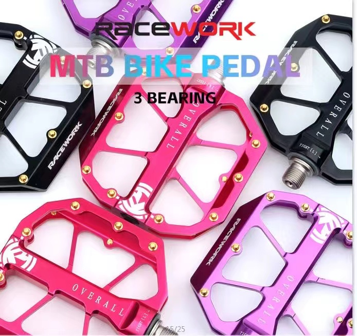 RACEWORK脚踏铝合金培林轴承防滑