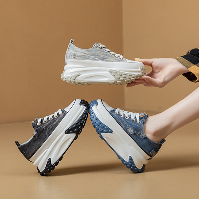 休闲内增高老爹鞋女显高运动鞋