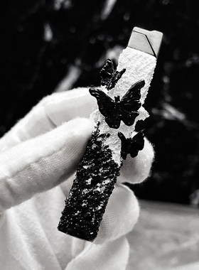 原创手作蝴蝶打火机女款高颜值高级可爱小巧精致高端新款送女生潮