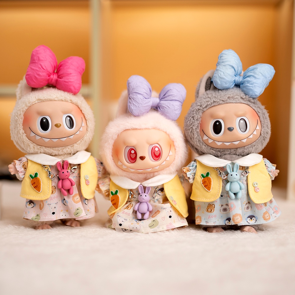 labubu挂件拉布布娃衣新款