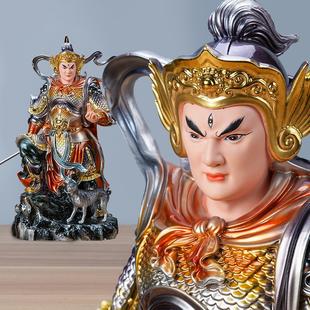 二郎神杨戬神像家居树脂站二郎真君将军哮天犬天家用供奉摆件