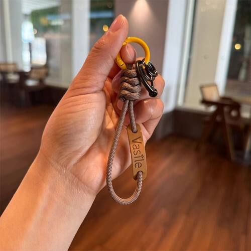 简约编织钥匙扣挂绳链包包挂件配饰伞绳车钥匙扣圈创意手工小挂饰