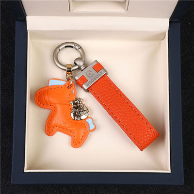 精致可爱马上有钱高档挂饰牛皮绳