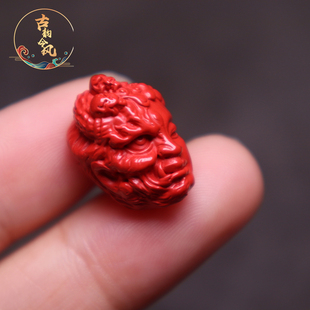 保真原矿朱砂红砂一念之间隔珠背云侧挂菩提手串长串diy文玩配饰