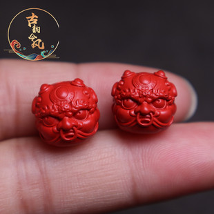 保真朱砂散珠朱砂配珠红砂龙子隔珠diy手链配饰配珠