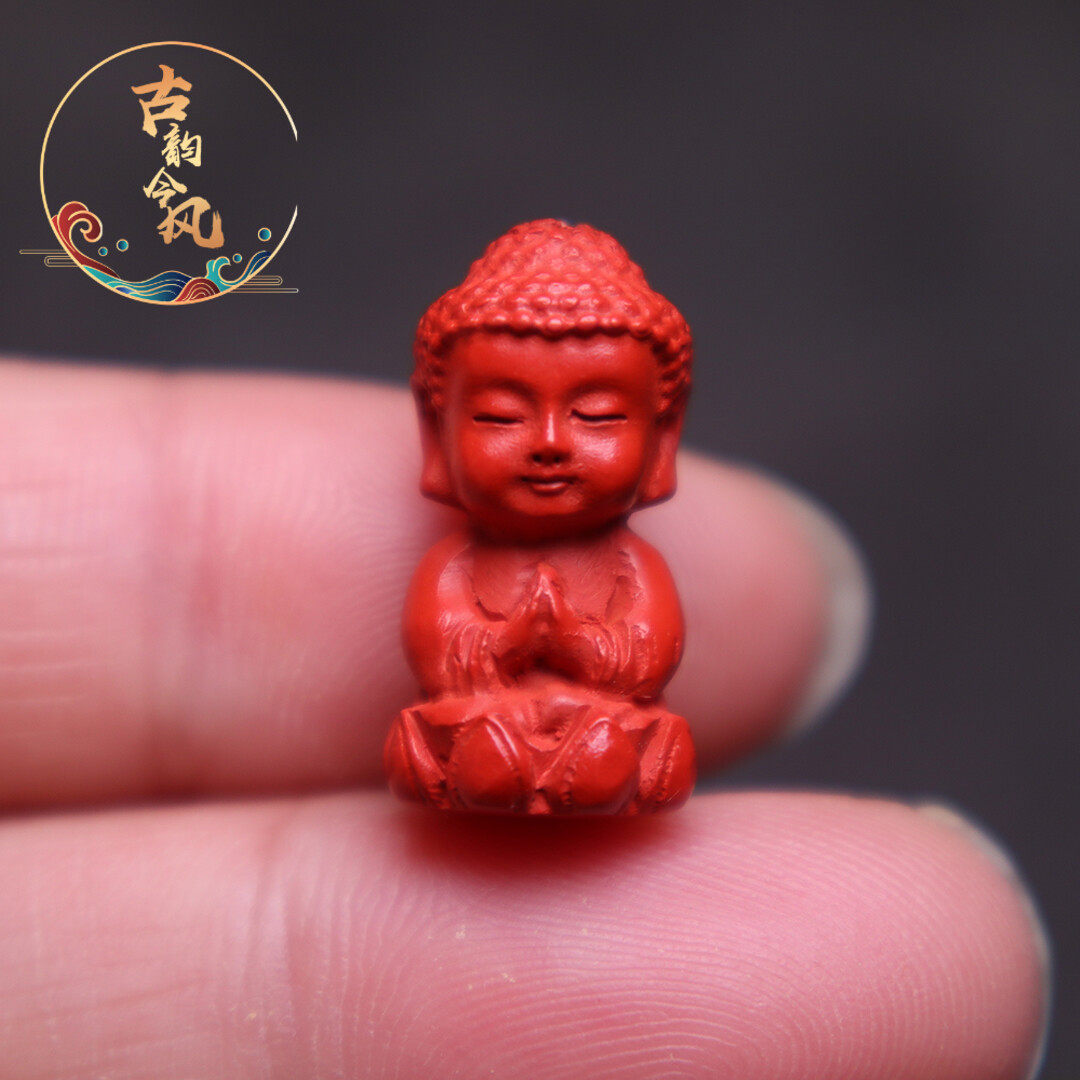 朱砂背云挂件大日如来宝宝佛