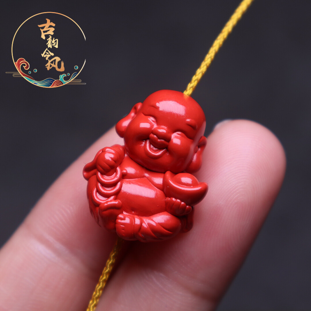 钥匙扣手机链朱砂吊坠本命年饰品