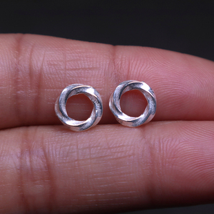 纯银925闭口环隔圈跑环扣子亮面卡环菩提手串108长串编绳文玩配饰