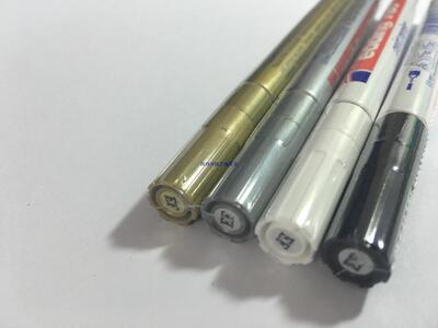 德国油漆笔补漆笔艾edding迪780(0.8MM金属头) 白漆笔 记号笔多色