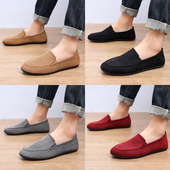 男夏季 布鞋 透气舒适韩版 潮鞋 老北京帆布鞋 套脚懒人鞋 板鞋 子休闲鞋