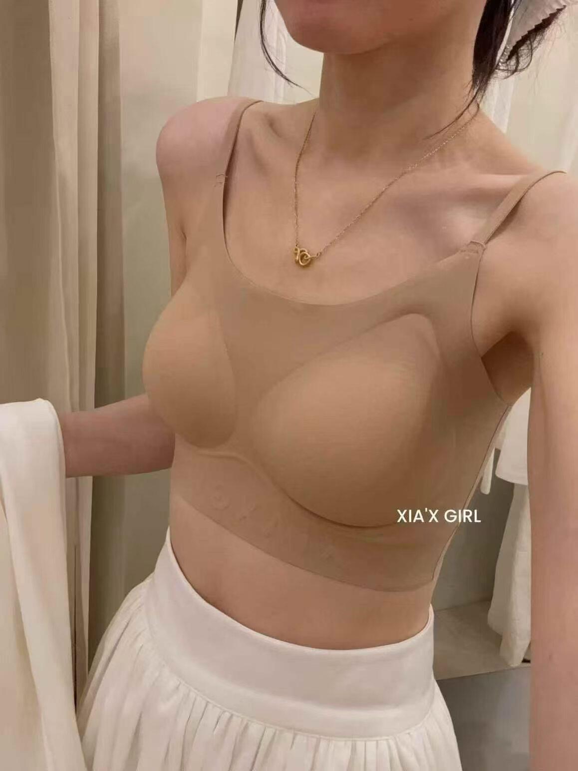 2833升级版粉底液内衣无痕隐形无钢圈聚拢收副乳夏季薄款美背文胸