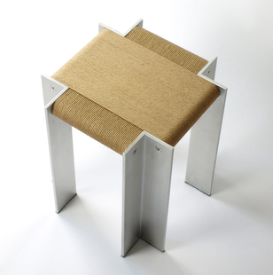 凳床头柜 艺术家Lucas手工金属包豪斯凳子边几换鞋 法国原装 进口