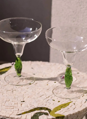 意大利进口 Cact系列手工玻璃红酒高脚杯仙人掌香槟起泡酒杯套装