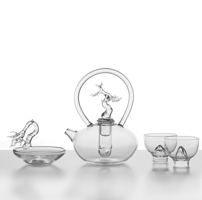 意大利Simon玻璃盆景茶壶泡茶