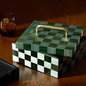 美国进口 Sta系列奢华手工木质桌面收纳盒首饰项链戒指储物盒送礼