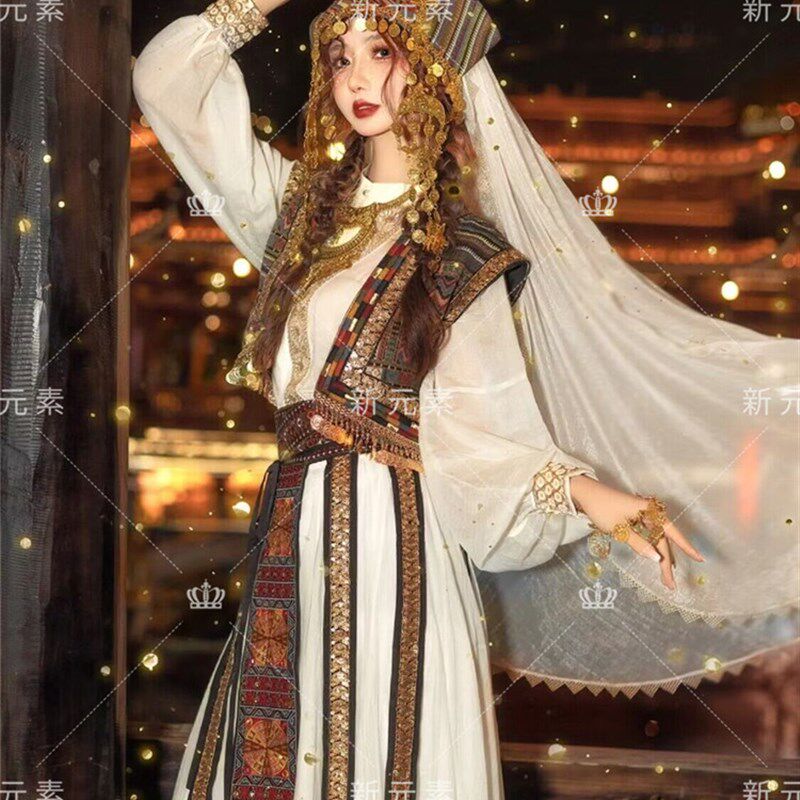 新款大理古国公主民族风西域凤凰古城个人旅拍氛围异域风摄影服装