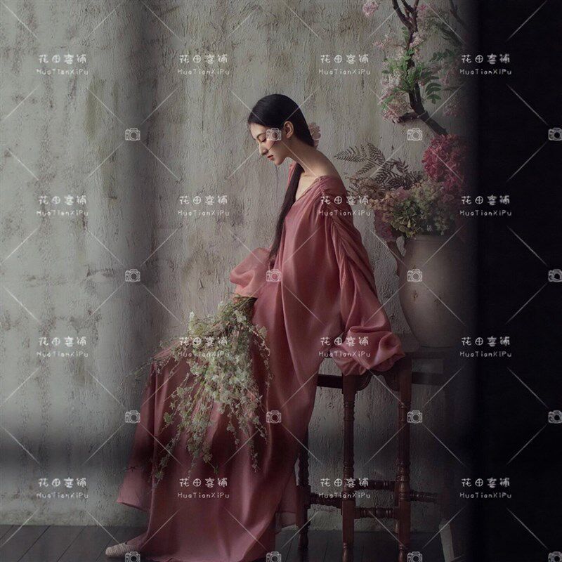 2025影楼新款画意国风新中式氛围感写真服装气质清冷感肖像摄影服