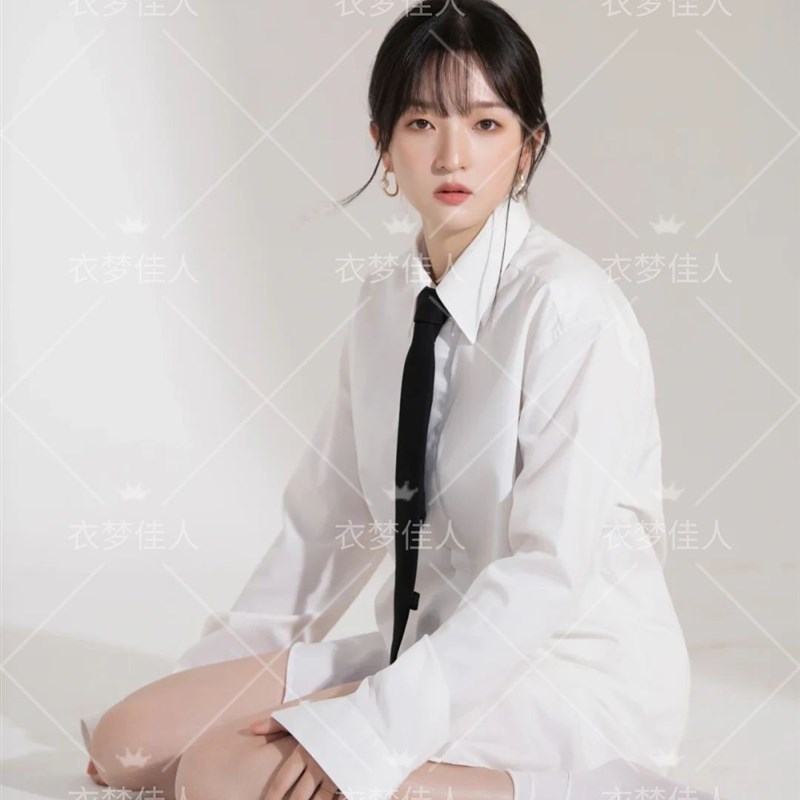 影楼工作室私房照性感白衬衫摄影主题写真服饰少女肖像艺术照服装